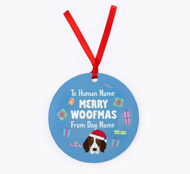 Merry Woofmas: {breedFullName} Christmas Decoration